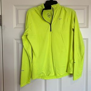 Nike DRI-FIT neon quarter zip